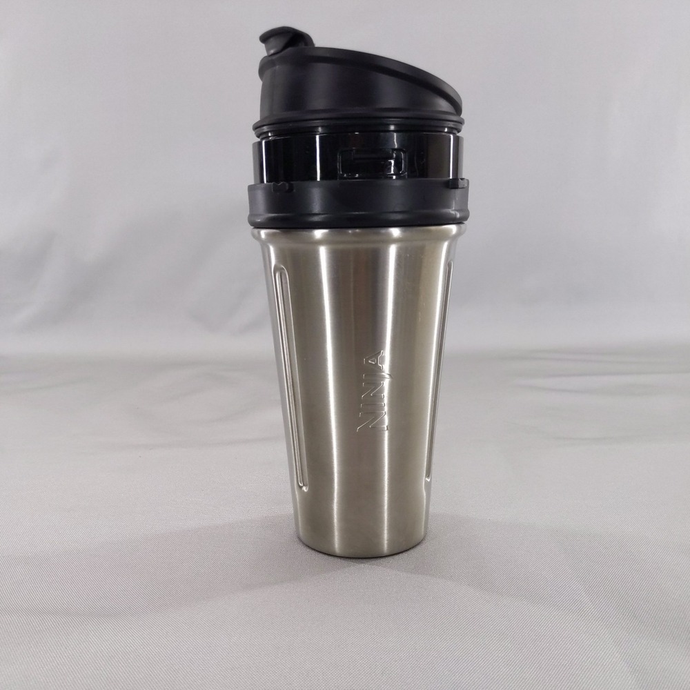 Nutri Ninja 24oz Stainless Steel Travel Tumbler Blender Cup With Sip & Seal Lid